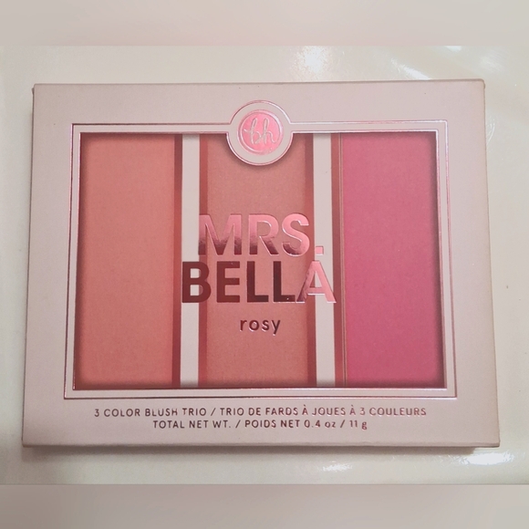 New Revolution BH Cosmetics Mrs. Bella Rosy Blush Trioà - Picture 1 of 4